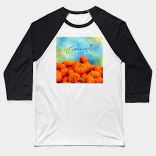 Celebrate Fall Harvest with Orange Pumpkins Baseball T-Shirt